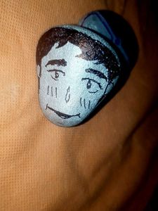 Hand-Painted Anime Character Rocks