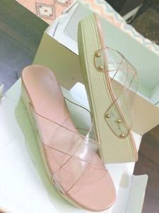 Comfortable Trendy Transparent Heels
