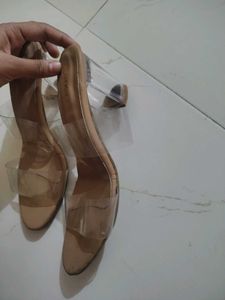 Stylish Transparent Block Heels