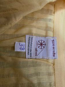 Yellow Striped Kurti Dress
