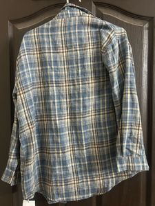 Blue Plaid Oversized Shirt