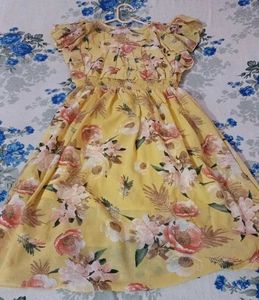 Floral Chiffon Mini Dress