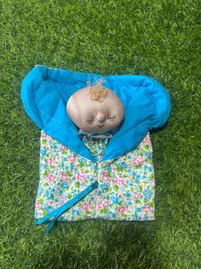 Vintage Floral Baby Doll with Blanket