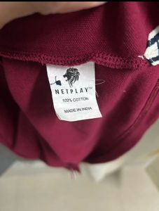 Men's Burgundy Polo T-Shirt