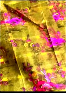 A Beautiful Tissue Saree With Blouse