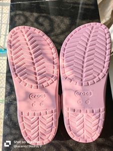 Trendy Pink Crocs Slides