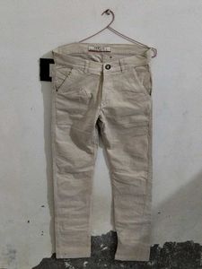 Men's Beige Casual Pants