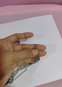 Oxidise Mirror Choker  Set ( New Without Tag)