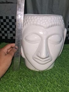 Buddha Head Ceramic Planter