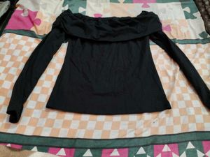 Black Off-Shoulder Top