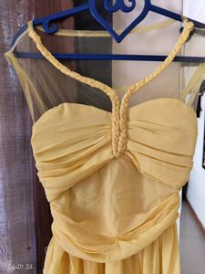 Yellow Beautiful One Piece Dress ❤