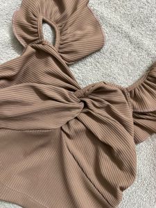 Twisted Front Crop Top