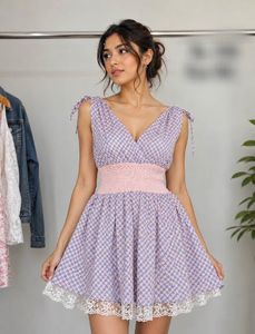 Charming Print Mini Dress