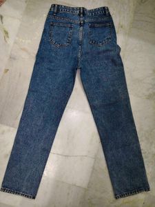 Stylish Acid Wash Mom Jeans