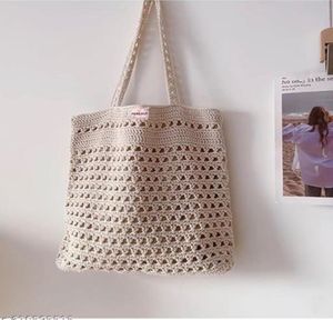 Crochet Tote Bag with Tulips