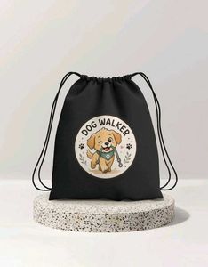 Dog Walker Drawstring Bag