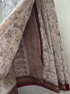 Elegant Floral Print Saree