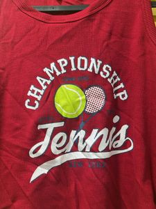 Red Tennis Championship Tank Top