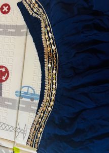 Stunning Navy Blue Embroidered Set
