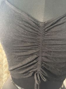 Primark Chic Black Ruched Crop Top