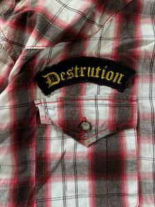 Splendid double chest American cowboy style plaid