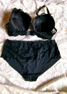 Black Lace Bra &amp; Panty Set