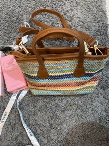 Striped Multi-Color Crossbody Bag