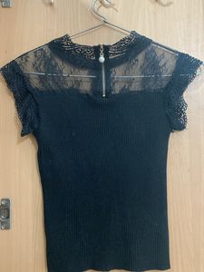 Black Net Top
