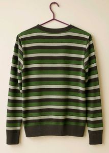 Striped V-Neck Sweater