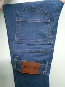 Blue Knit Denim Jeans best.