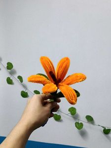 Handmade Orange Flower Craft