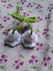 Handmade Crochet Lily Flower Hair Clip