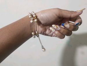 Bead and stone bracelet clearance sale