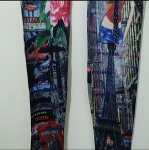 ColorFuel multicolour floral printed legging jegging