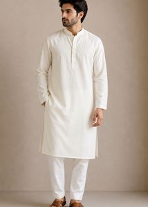 Men's Cream Kurta