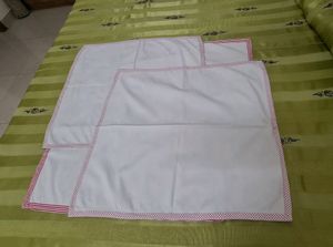 4 White Table Covers
