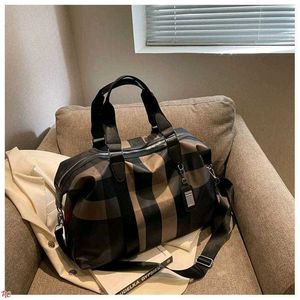 Stylish Striped Travel Duffel Bag
