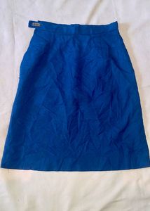 Navy Blue A-Line Skirt