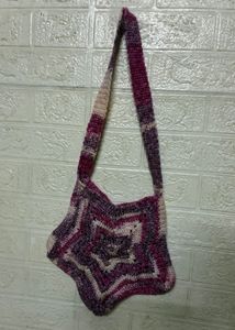 Handmade Crochet Star Bag