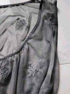 Sheer Embroidered Night dress / Top