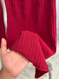 Off-Shoulder Ribbed Bodycon Dress