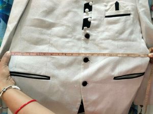 Men's Casual Cream Wedding Jacket