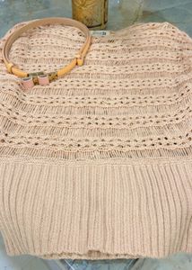 Forever 21 Knit Top with Belt