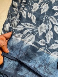 beautiful printed saree with blouse