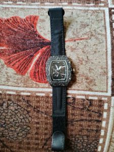 Stylish Black Wristwatch