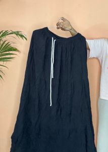Black Elastic Waist Pants