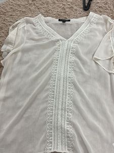 Embroidered Cream Kurta