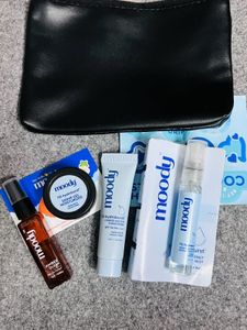 Moody Pouch + Mist + Sunscreen + Moisturizer + EDP