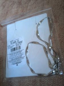 Chic Twisted Silver Chain Necklace