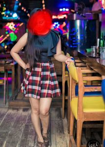 Black One-Shoulder Shein Crop Top